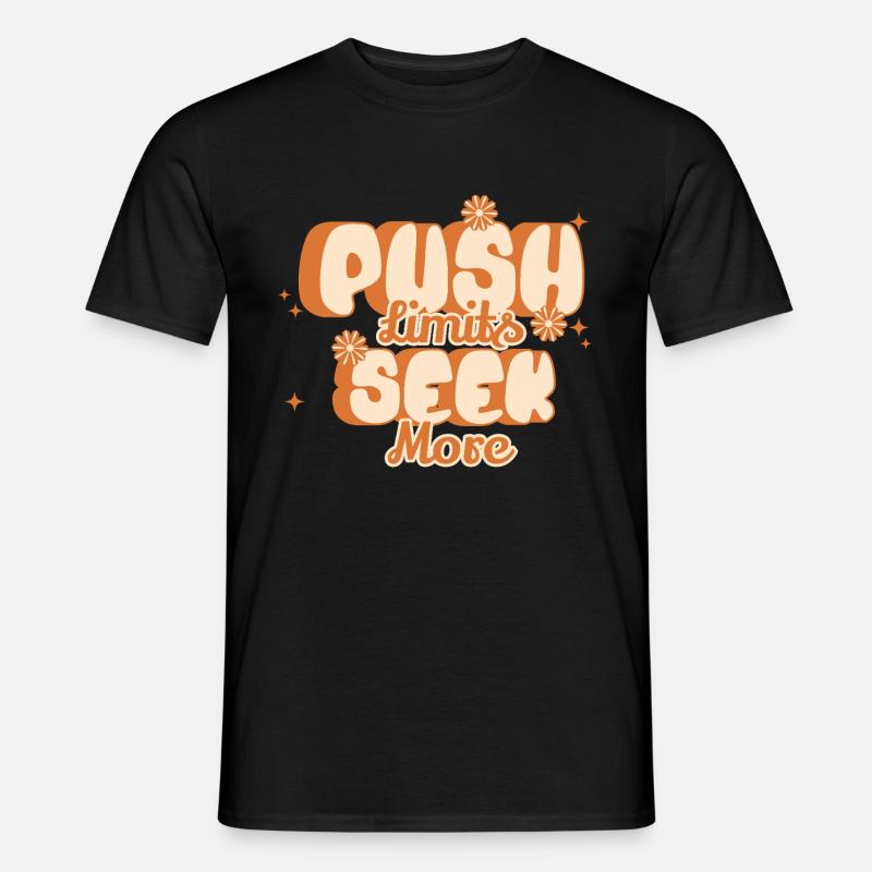 Pushing boundaries, achieving more - Men’s T-shirt - black