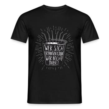 Vintage Sangria Eimer Mallorca Spruch Fun Geschenk - Männer T-Shirt - Schwarz - Vorne - AI Model Male 178 light (178cm)
