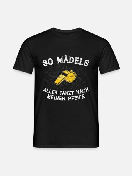 Ironisches Schiri Schiedsrichter Sport Fun Shirt - Männer T-Shirt - Schwarz