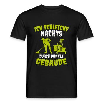 Gebäudereiniger Hausmeister lustiger Spruch Fun - Männer T-Shirt - Schwarz - Vorne - AI Model Male 178 light (178cm)