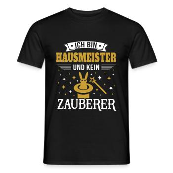 Lustiges Hausmeister Facility Manager Fun Geschenk - Männer T-Shirt - Schwarz - Vorne - AI Model Male 178 light (178cm)