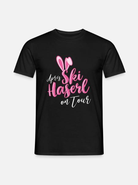 Lustiges Apres Skihaserl Skifahren Party Geschenk - Männer T-Shirt - Schwarz