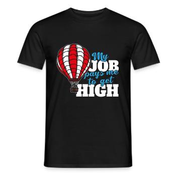 Ballonfahrer Ballonfahren Heißluftballon Pilot Fun - Männer T-Shirt - Schwarz - Vorne - AI Model Male 178 light (178cm)