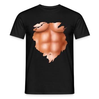 Elevation (Six Pack Edition) - Men's T-Shirt - black - Front - AI Model Male 178 light (178cm)