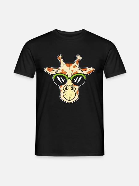 Cool Giraffe Animal Scientist Poison - Men's T-Shirt - black