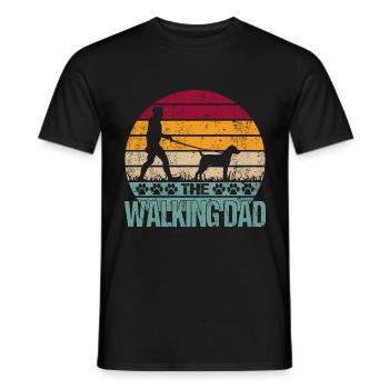 Patterdale Terrier Papa Papa Papa Maître Dictons - T-shirt homme - noir - Devant - AI Model Male 178 light (178cm)
