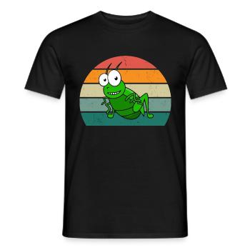 Insect crawling flies wings ants insects - Men's T-Shirt - black - Front - AI Model Male 178 light (178cm)
