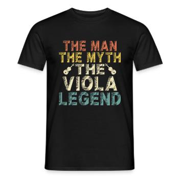 Viola Player Violinspieler Dad Papa Sprüche Lustig - Männer T-Shirt - Schwarz - Vorne - AI Model Male 178 light (178cm)