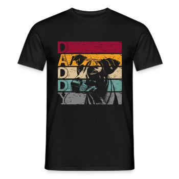 Mountain Cur Chien Papa Papa Papa Maître Vintage - T-shirt homme - noir - Devant - AI Model Male 178 light (178cm)