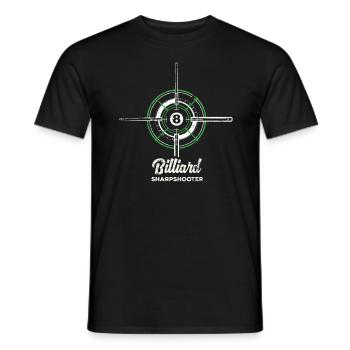 Billard billard billard billard billard billard - T-shirt homme - noir - Devant - AI Model Male 178 light (178cm)