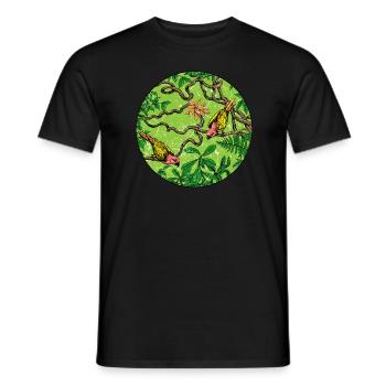 Rainforest tropics environmental protection nature climate change - Men's T-Shirt - black - Front - AI Model Male 178 light (178cm)