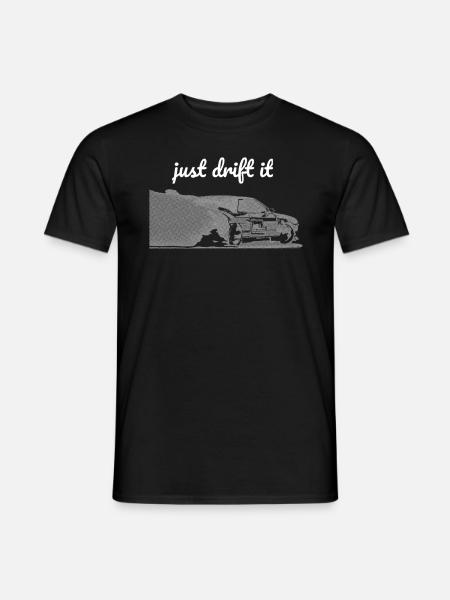 il suffit de dériver il imprimer brillant - T-shirt homme - noir