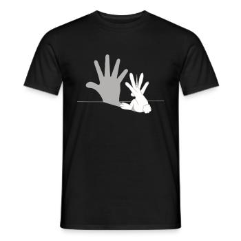 Lapin licorne - Ombre, Rabbit, Cadeau - T-shirt homme - noir - Devant - AI Model Male 178 light (178cm)