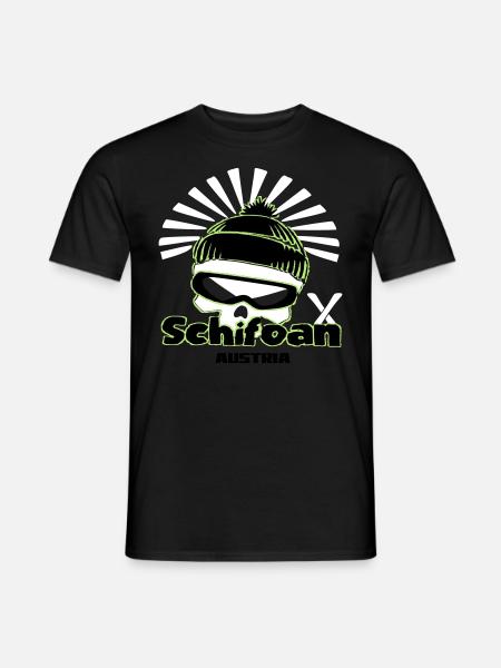 schifoan - Männer T-Shirt - Schwarz