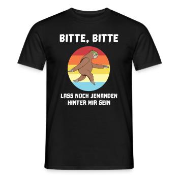Marathon Laufen Faultier - Männer T-Shirt - Schwarz - Vorne - AI Model Male 178 light (178cm)