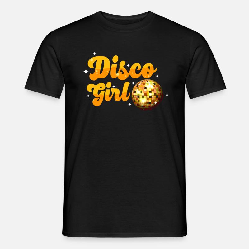 Disco-M dchen Retro discotheque Disco-Dancing woman - Men’s T-shirt - black