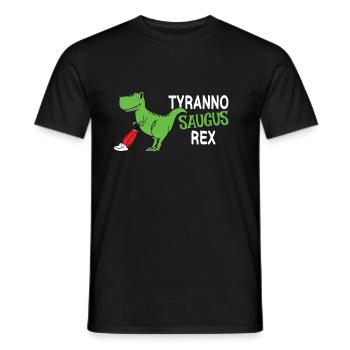 Tyranno Saugus Rex Dinosaurier - Männer T-Shirt - Schwarz - Vorne - AI Model Male 178 light (178cm)