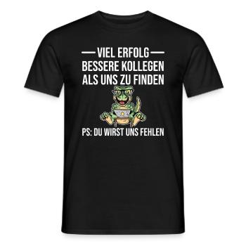 Abschiedsgeschenk Kollege und Mitarbeiter Büro - Männer T-Shirt - Schwarz - Vorne - AI Model Male 178 light (178cm)