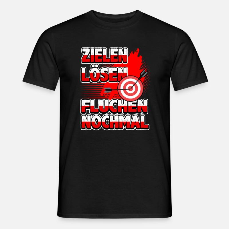 Bogenschießen Pfeil Bogen Bogensport Spruch - Männer T-Shirt - Schwarz
