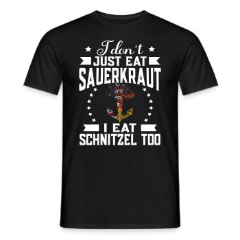 German-Americans - DNA Anchor - Men's T-Shirt - black - Front - AI Model Male 178 light (178cm)