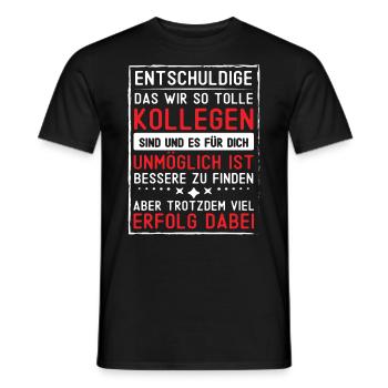 Abschiedsgeschenk Kollegen Jobwechsel - Männer T-Shirt - Schwarz - Vorne - AI Model Male 178 light (178cm)