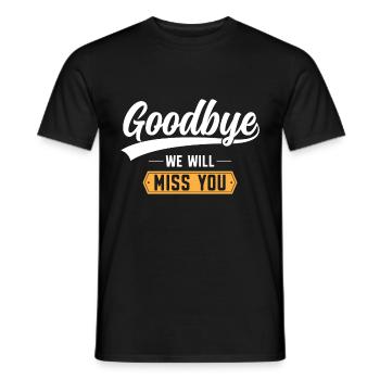 Abschiedsgeschenk Kollegen Jobwechsel - Männer T-Shirt - Schwarz - Vorne - AI Model Male 178 light (178cm)