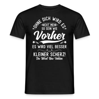 Abschiedsgeschenk Kollegen Jobwechsel - Männer T-Shirt - Schwarz - Vorne - AI Model Male 178 light (178cm)
