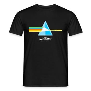 Spectrum - Men's T-Shirt - black - Front - AI Model Male 178 light (178cm)