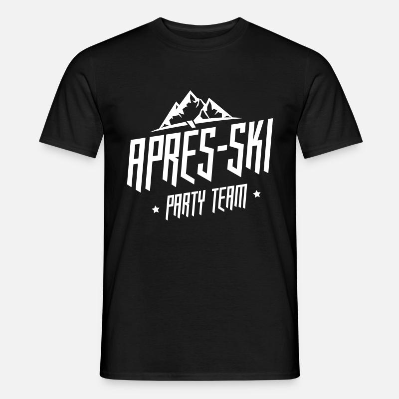 apres ski team party - Männer T-Shirt - Schwarz