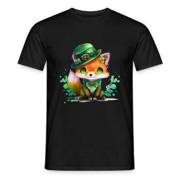 St Paddy's St Patricksday St Patrick Day - Men's T-Shirt - black - Front - AI Model Male 178 light (178cm)