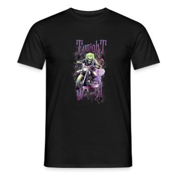 Halloween Pumpkin Horror - Men's T-Shirt - black - Front - AI Model Male 178 light (178cm)