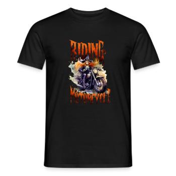 Halloween Pumpkin Horror - Men's T-Shirt - black - Front - AI Model Male 178 light (178cm)