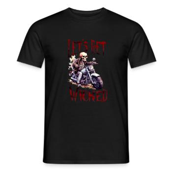 Halloween Pumpkin Horror - Men's T-Shirt - black - Front - AI Model Male 178 light (178cm)