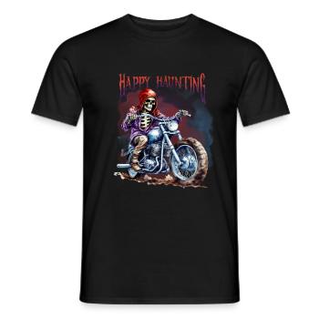 Halloween Pumpkin Horror - Men's T-Shirt - black - Front - AI Model Male 178 light (178cm)