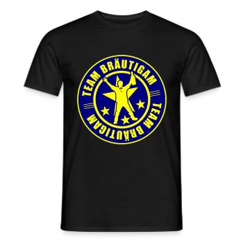 Team Bräutigam Hochzeit - Männer T-Shirt - Schwarz - Vorne - AI Model Male 178 light (178cm)