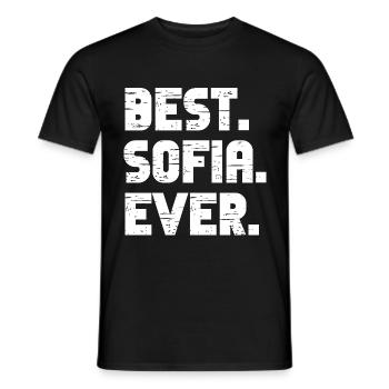 Best Sofia Ever Retro Geschenk Spruch Geburtstag - Männer T-Shirt - Schwarz - Vorne - AI Model Male 178 light (178cm)