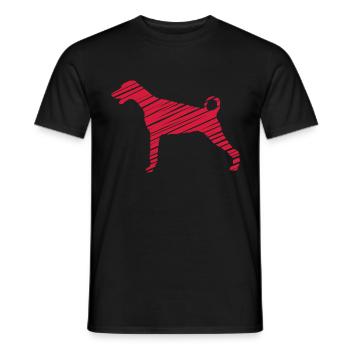 Dobermann - Kunst - Männer T-Shirt - Schwarz - Vorne - AI Model Male 178 light (178cm)
