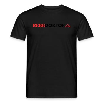 Der Bergdoktor! - Männer T-Shirt - Schwarz - Vorne - AI Model Male 178 light (178cm)