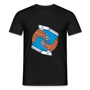 Motif de baskets cool Summer Vibes - T-shirt homme - noir - Devant - AI Model Male 178 light (178cm)