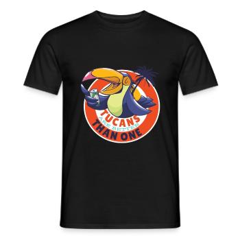 Tucans sind besser als ein Tukan - Männer T-Shirt - Schwarz - Vorne - AI Model Male 178 light (178cm)