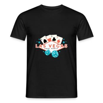 Vegas Pool Party Motiv - Männer T-Shirt - Schwarz - Vorne - AI Model Male 178 light (178cm)