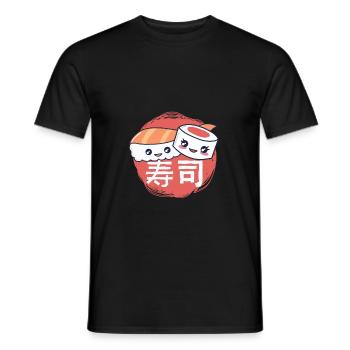 Süßes Sushi Maki Nigiri - Männer T-Shirt - Schwarz - Vorne - AI Model Male 178 light (178cm)