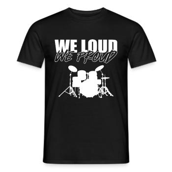 Nous selon le don des musiciens - T-shirt homme - noir - Devant - AI Model Male 178 light (178cm)