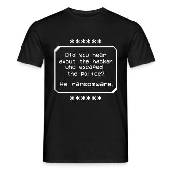 Cyber Security Professional Expert Ethical Hacker - Männer T-Shirt - Schwarz - Vorne - AI Model Male 178 light (178cm)