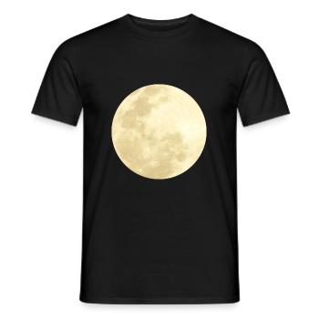 Mond - Männer T-Shirt - Schwarz - Vorne - AI Model Male 178 light (178cm)
