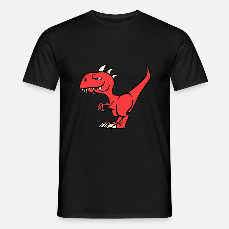 dino red - Men's T-Shirt - black