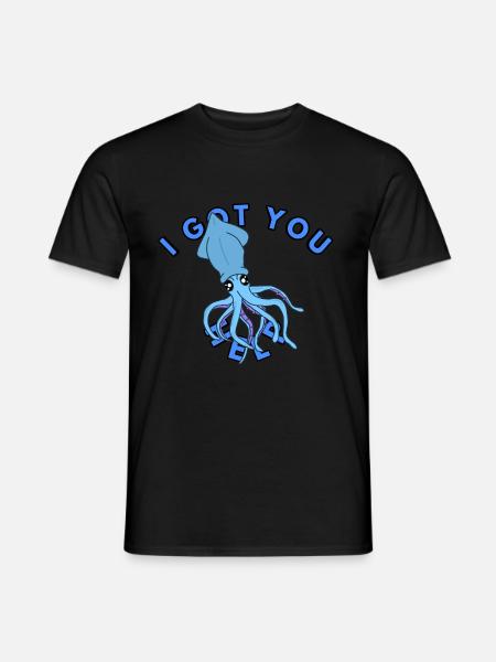 Tentacle Calamari - Men's T-Shirt - black