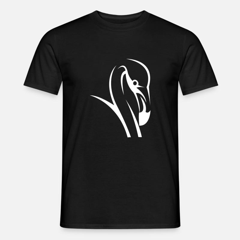 flamingo - Männer T-Shirt - Schwarz