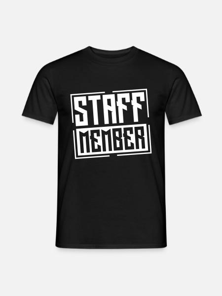 staff member - Men's T-Shirt - black