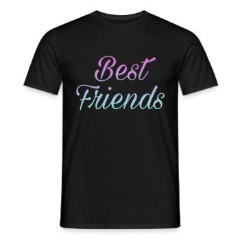 Best friend - best friend - Men's T-Shirt - black - Front - AI Model Male 178 light (178cm)